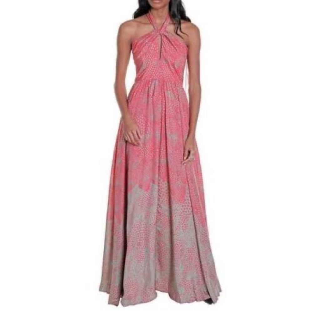 Issa London Pink Halter Gown